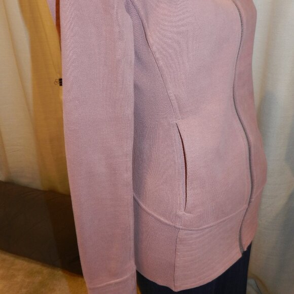 Lululemon Radiant Jacket II Zip Front Cotton Jacket Spanish Rose Size 6 - Picture 8 of 16